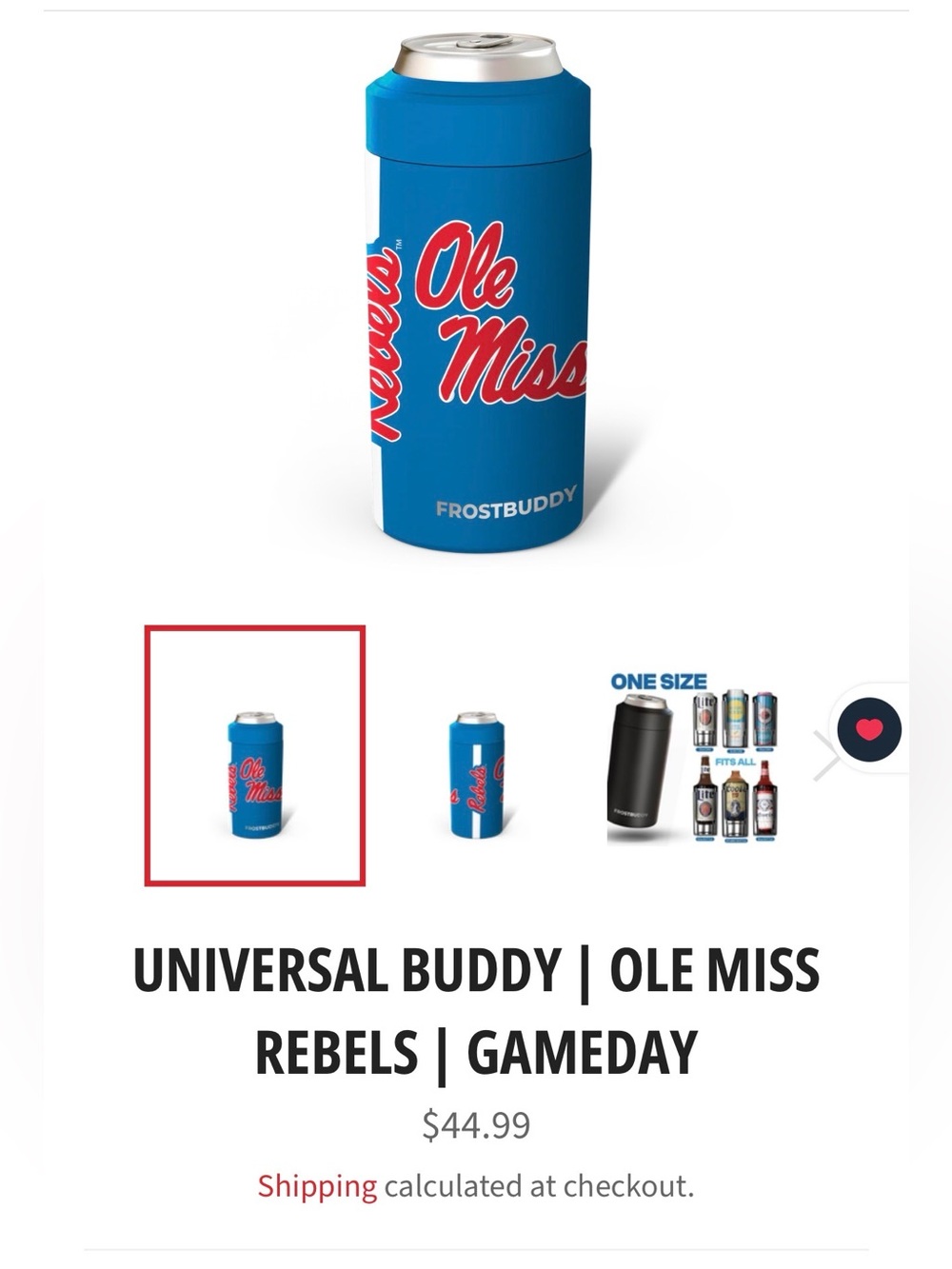 NEW! Frosty Buddy Ole Miss Universal Buddy